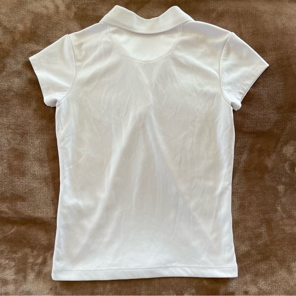 IZOD Girls Set of 2 Classic White Polo Shirts School Uniform Size 7-8 - Picture 7 of 15